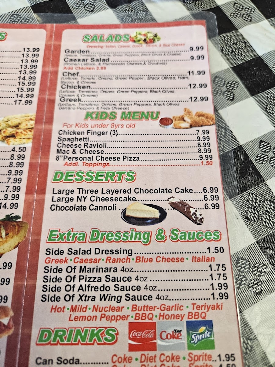 PIZZERIA ITALIA Menu - Image 4