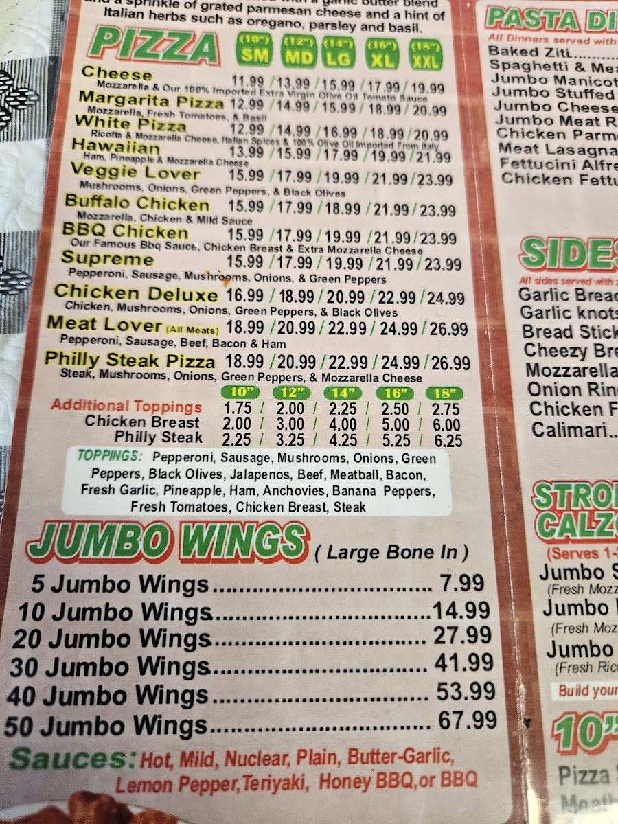 PIZZERIA ITALIA Menu - Image 5